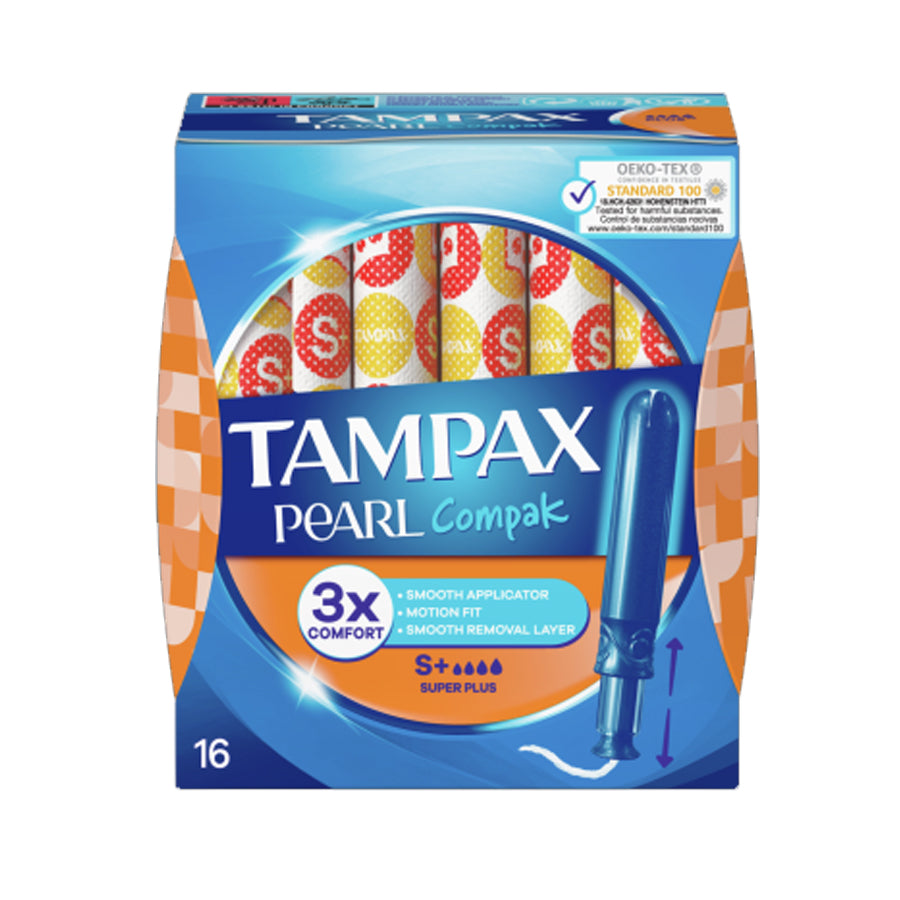 Tampax Pearl Compak Super Plus Applicator Tampons (16 Pack) - Price