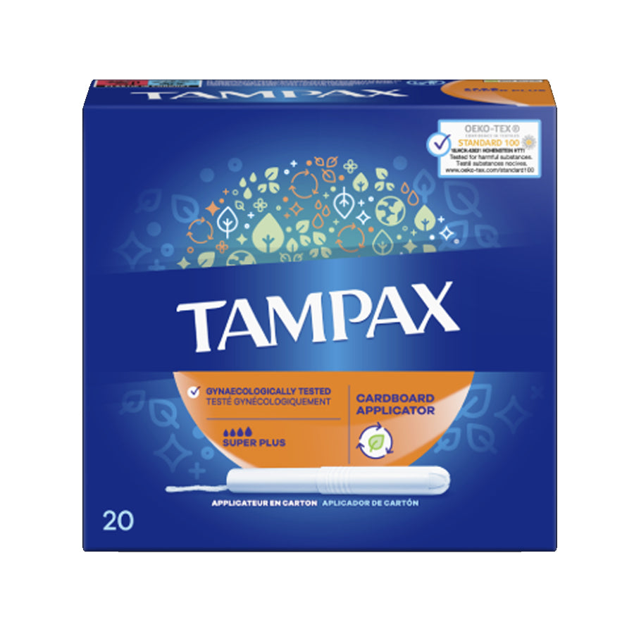 Tampax
          
          
        
      
   
    
 Tampax Super Plus Applicator Tampons (20 Pack) - Price