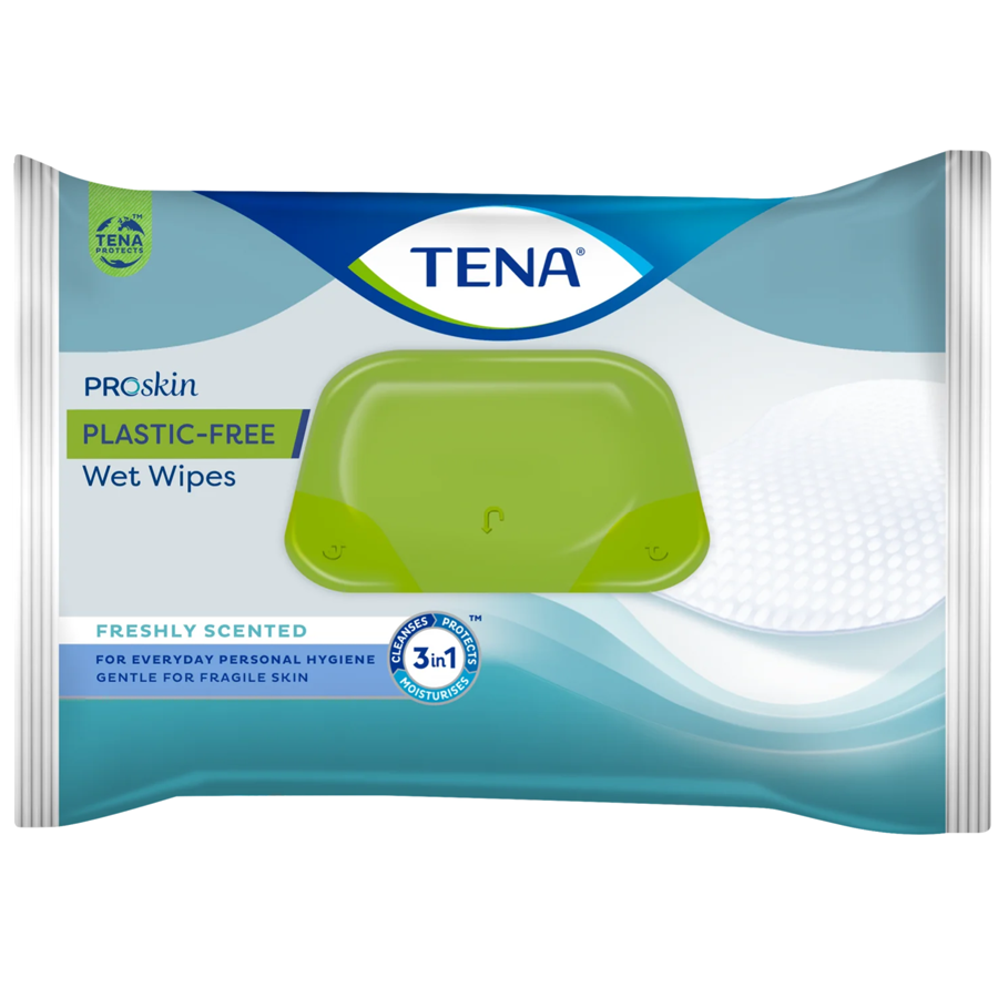 TENA PROskin Plastic-Free Wet Wipes (48 Pack) - Price