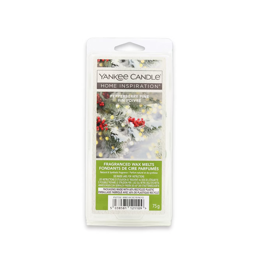 Yankee-candle
          
          
        
      
   
    
 Yankee Candle Home Inspiration Wax Melts: Pepperberry Pine 75g - Price