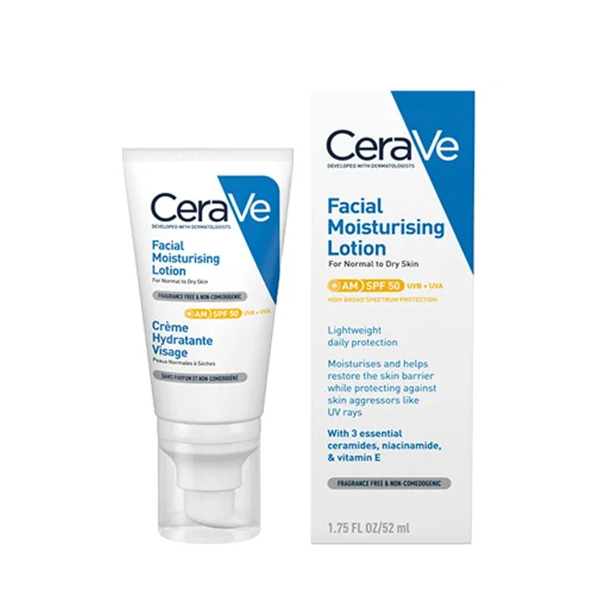 Cerave
          
          
        
      
   
    
 CeraVe AM Facial Moisturising Lotion SPF 50 52ml - Price