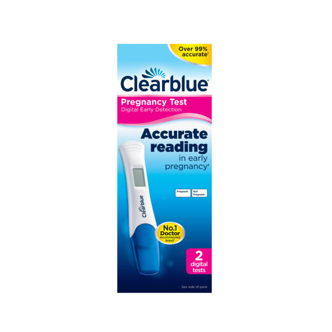 Clearblue
          
          
        
      
   
    
 Clearblue Digital Early Detection Pregnancy Test (2 Tests) - Price