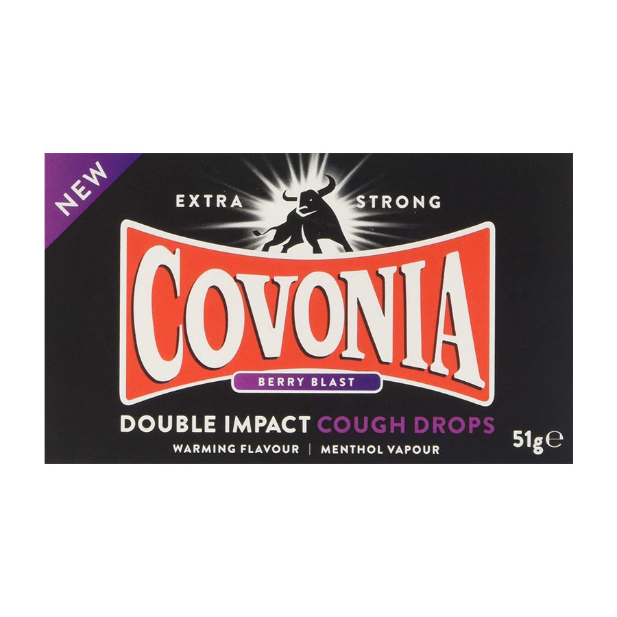 Covonia Double Impact Berry Blast Cough Drops 51g - Price