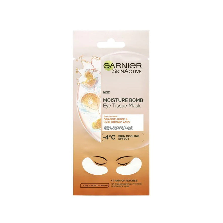 Garnier SkinActive Moisture Bomb Hyaluronic Acid & Orange Juice Eye Sheet Mask - Price