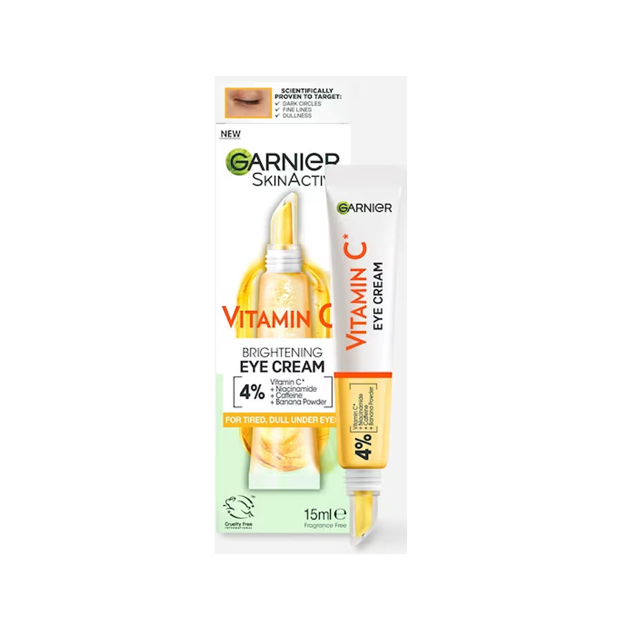 Garnier Brightening 4% Vitamin C Eye Cream with Niacinamide Caffeine & Banana 15ml - Price