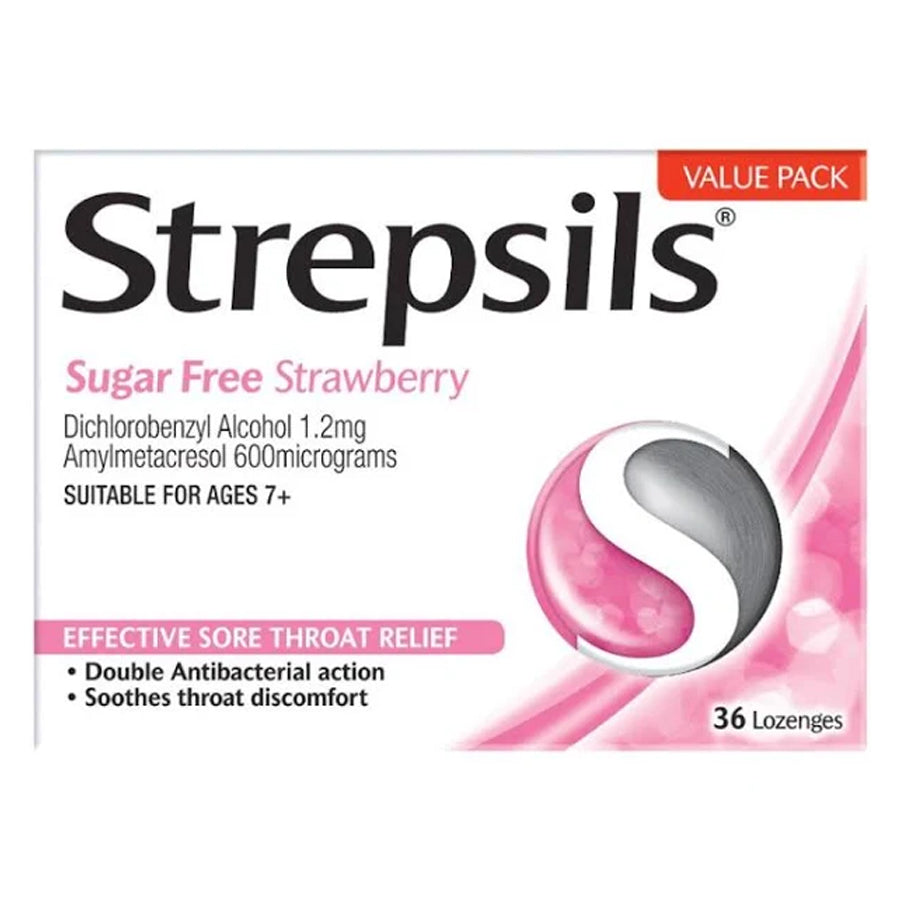 Health
          
          
        
      
   
    
 Strepsils Strawberry Sugar Free Lozenges (36 Pack) - Price