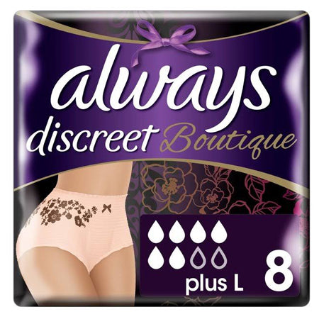 Always Discreet Boutique Pants Plus: Large (8 Pack) - Price