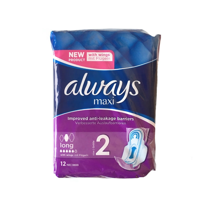 Always Maxi Long with Wings (12 Pads) - Price