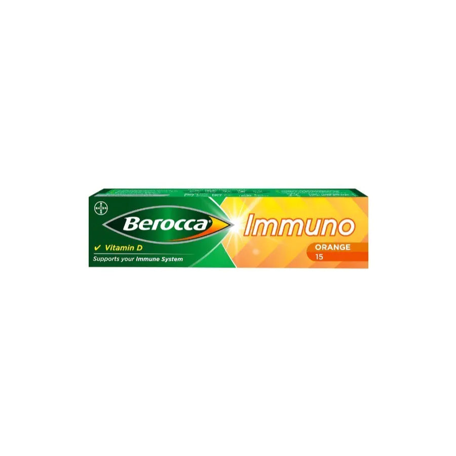 Berocca
          
          
        
      
   
    
 Berocca Immuno Effervescent Tablets: Orange Flavour (15 Pack) - Price