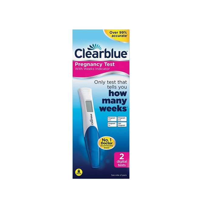 Clearblue
          
          
        
      
   
    
 Clearblue Pregnancy Test with Weeks Indicator (2 Digital Tests) - Price