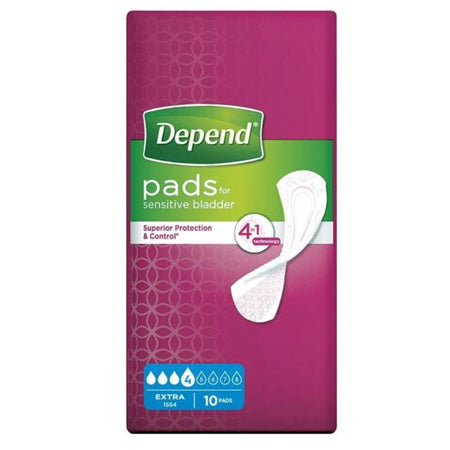 Depend Pads for Sensitive Bladder Extra (10 Pack) - Price