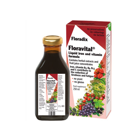 Floradix Floravital Liquid Iron (No Yeast or Gluten) 250ml - Price