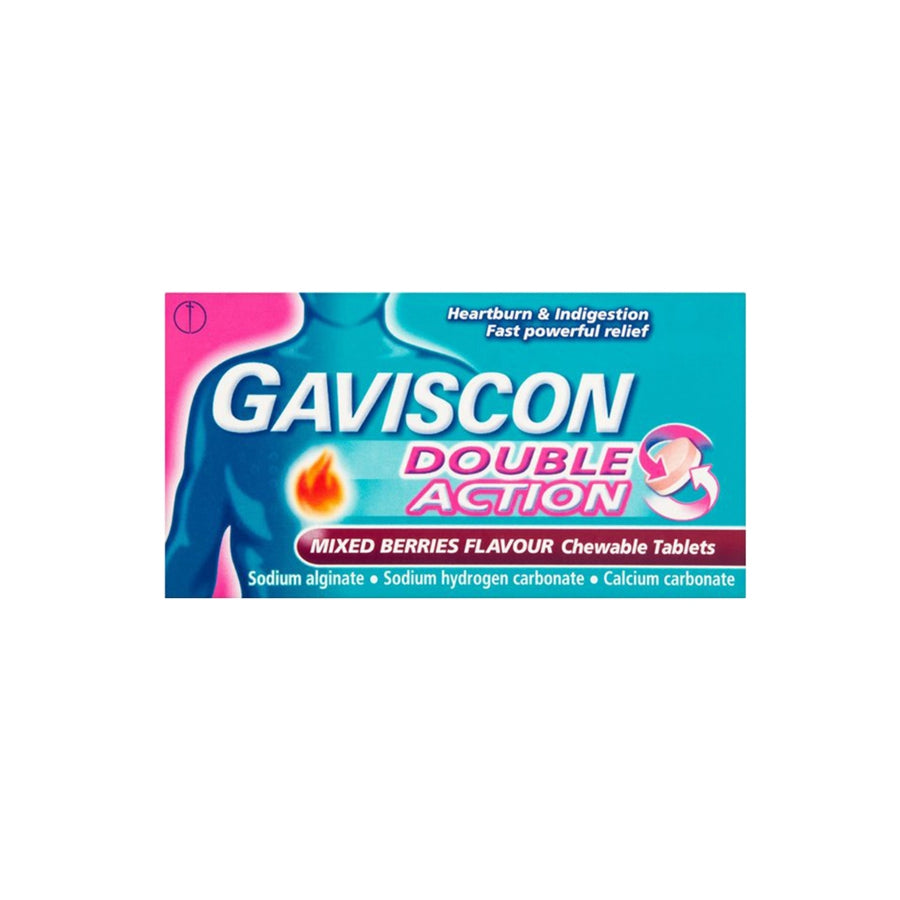Gaviscon Double Action Mixed Berries Chewable Tablets (24 Pack) - Price