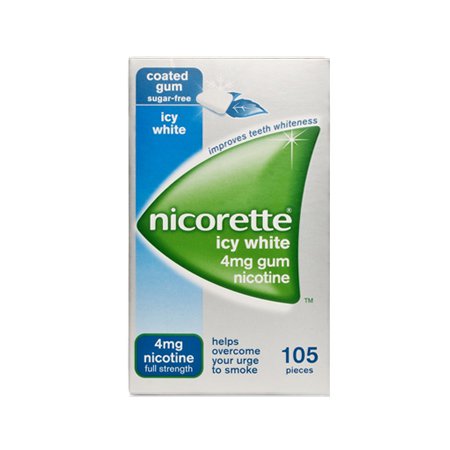 Nicorette
          
          
        
      
   
    
 Nicorette Gum Icy White 4MG (105 Pack) - Price