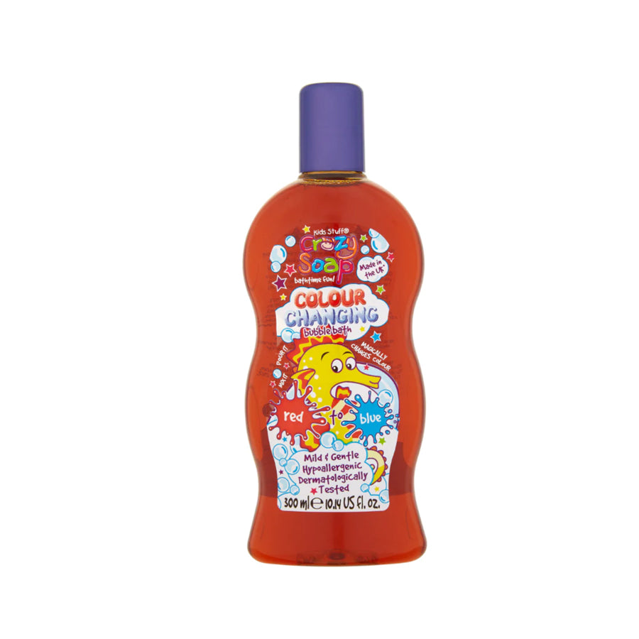 Kids Stuff Crazy Soap Colour Changing Bubble Bath (Red to Blue) 300ml - Price