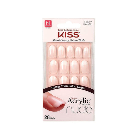 Kiss
          
          
        
      
   
    
 Kiss Salon Acrylic French Nude Nails Medium Length KAN02 (28 Pack) - Price