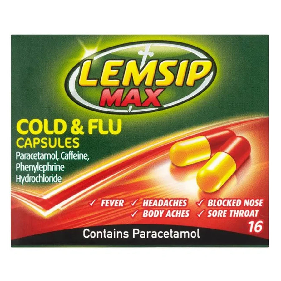 Health
          
          
        
      
   
    
 Lemsip Max Strength Capsules (16 Pack) - Price