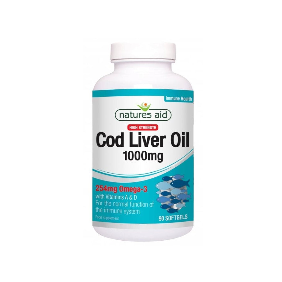 Nature's Aid Cod Liver Oil 1000mg (90 Softgels) - Price