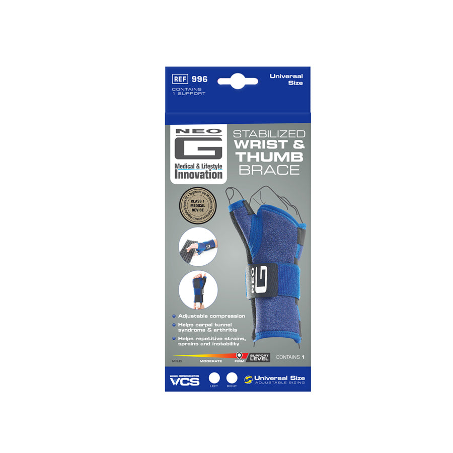 Neo G Stabilized Wrist & Thumb Brace 996 (Right) - Price