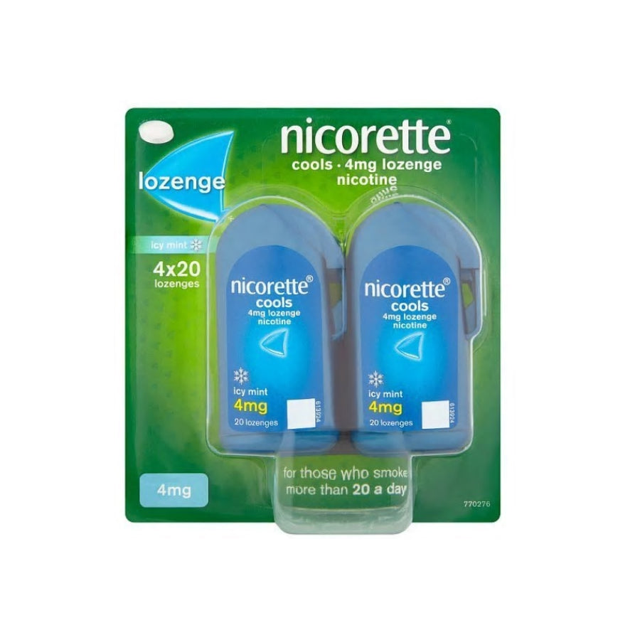 Nicorette
          
          
        
      
   
    
 Nicorette Cools Nicotine Lozenges - Icy Mint 4mg (80 Pack) - Price