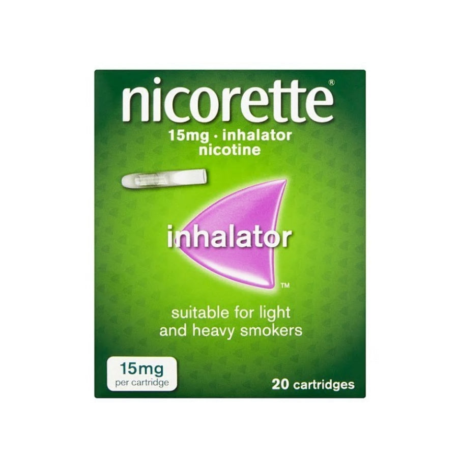 Nicorette
          
          
        
      
   
    
 Nicorette 15mg Inhalator (20 Cartridges) - Price
