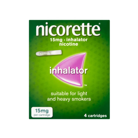 Nicorette
          
          
        
      
   
    
 Nicorette 15mg Inhalator (4 Cartridges) - Price