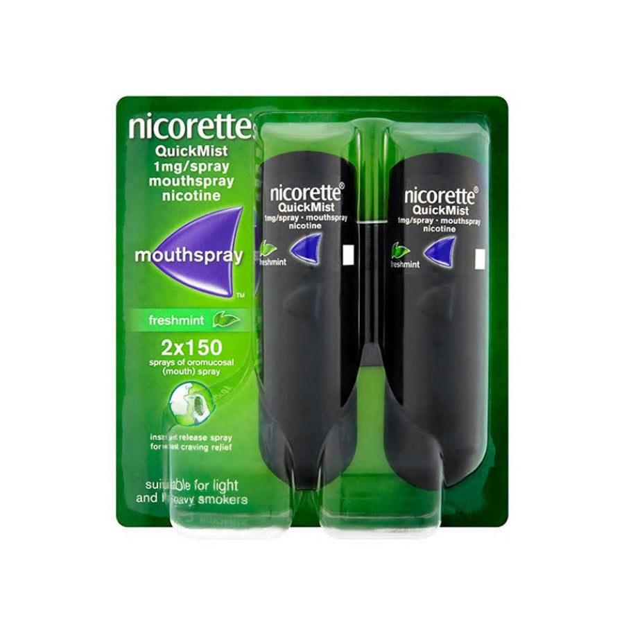 Nicorette QuickMist Freshmint Mouthspray Duo (Twin Pack)
