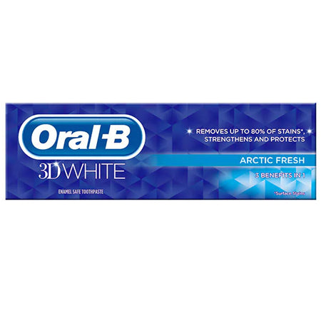 Oral-b
          
          
        
      
   
    
 Oral-B 3D White Arctic Fresh Toothpaste 75ml - Price