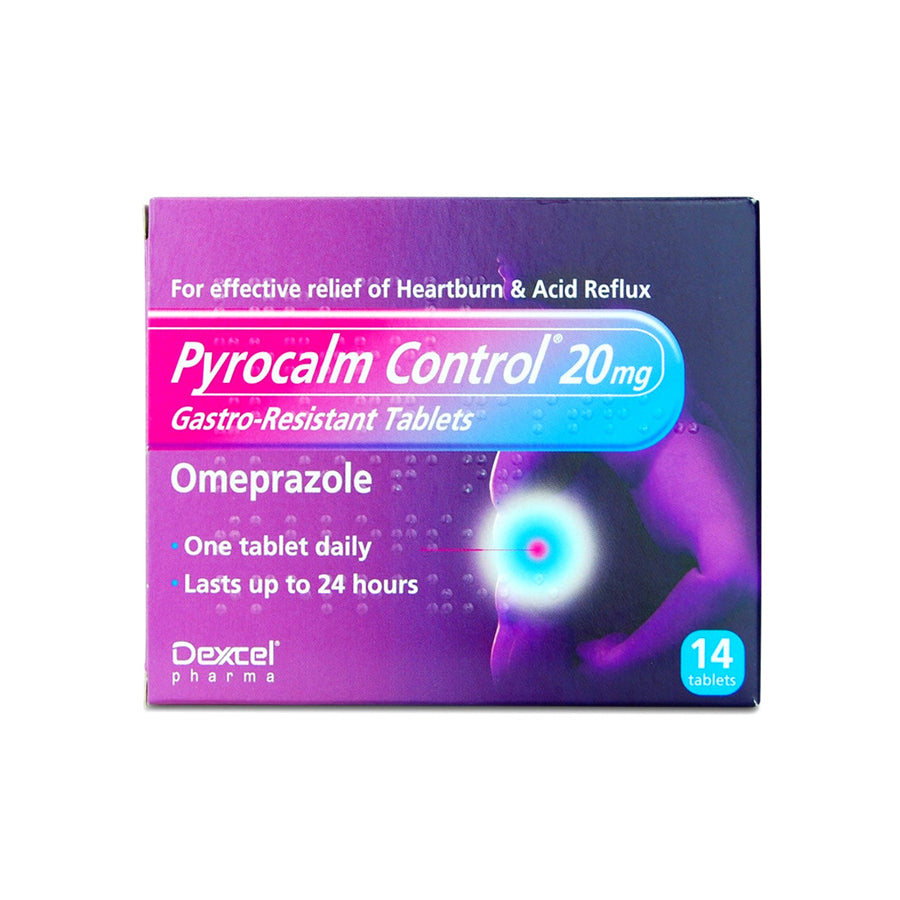 Pyrocalm Control 20Mg Gastro-Resistant Omeprazole Tablets (14 Tablets) - Price