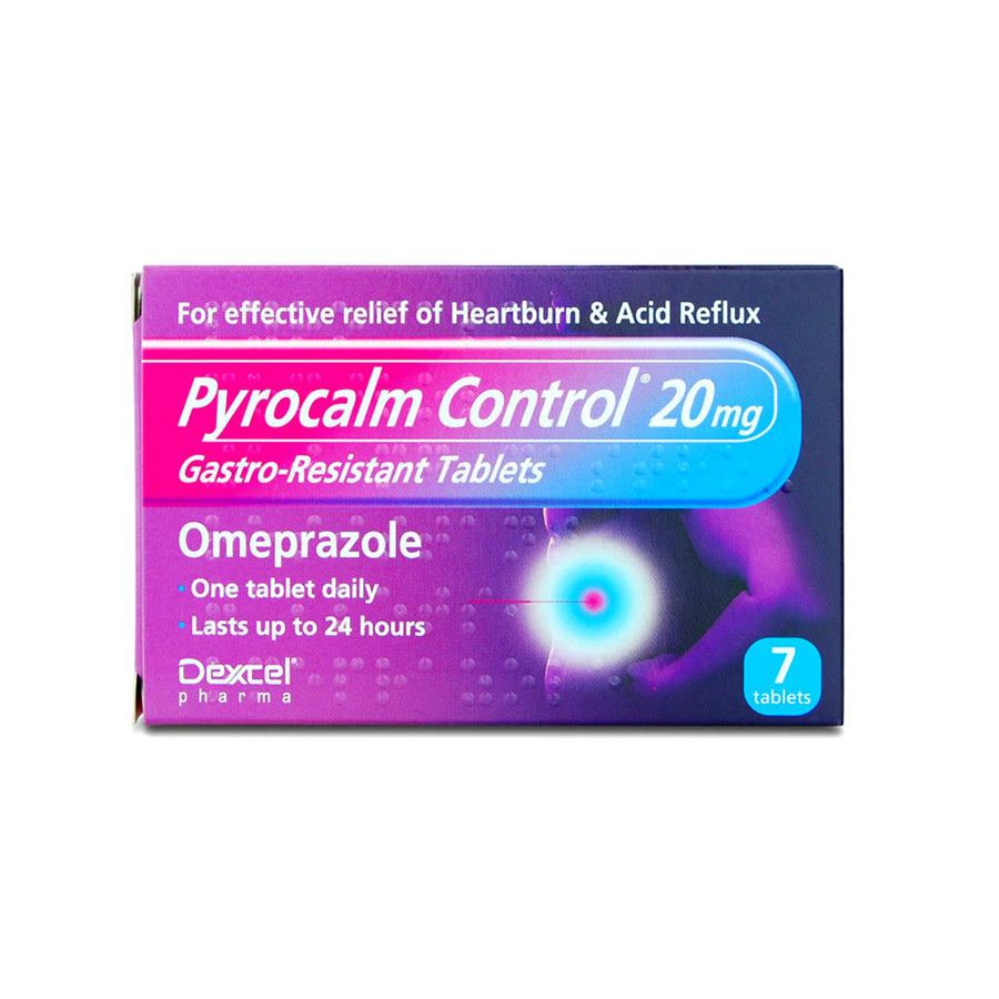Pyrocalm Control 20Mg Gastro-Resistant Omeprazole Tablets (7 Tablets) - Price