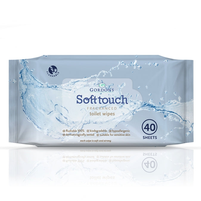 Soft Touch 100% Flushable Toilet Wipes (40 Sheets) - Price