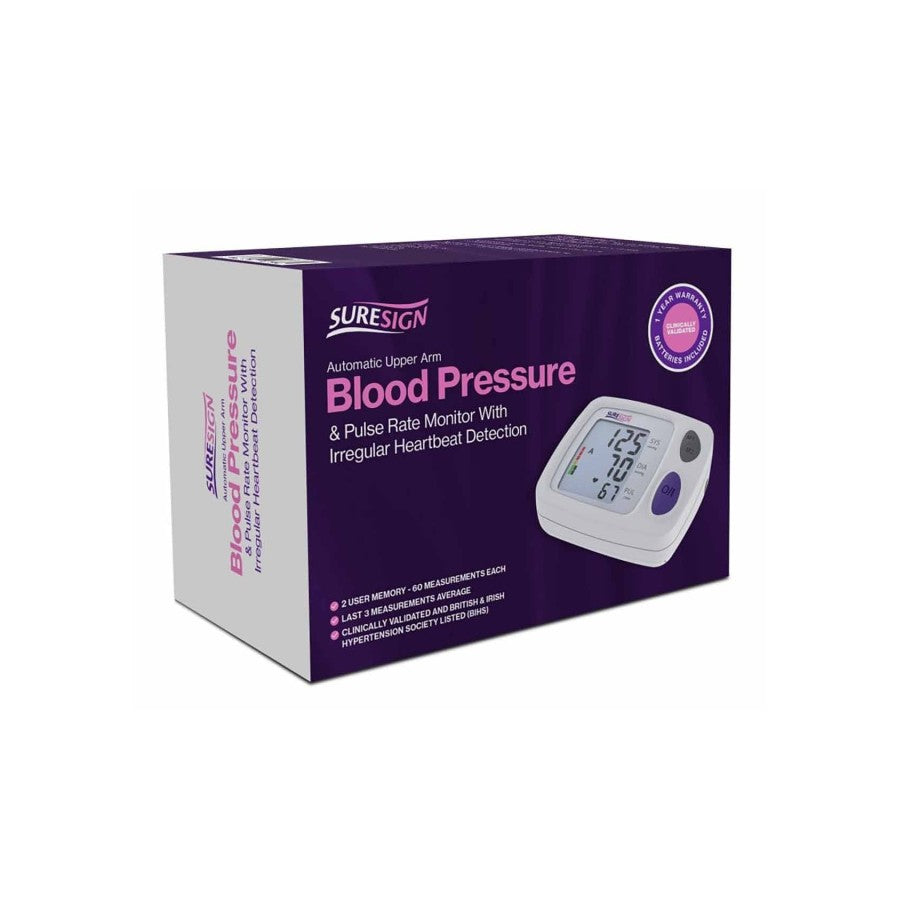 Suresign Blood Pressure & Pulse Rate Monitor with Irregular Heartbeat Detection - Price