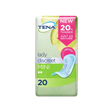 TENA Lady Discreet Mini Pads (20 Pack) - Price