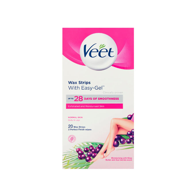 Veet Body & Legs Wax Strips: Normal Skin (20 Pack) - Price