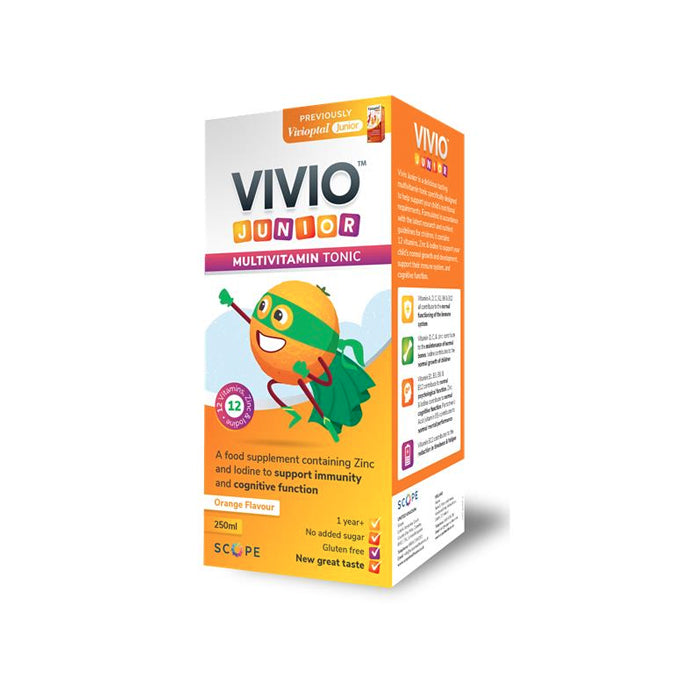 Vivio Junior Multivitamin Tonic (Orange Flavour) 250ml - Price