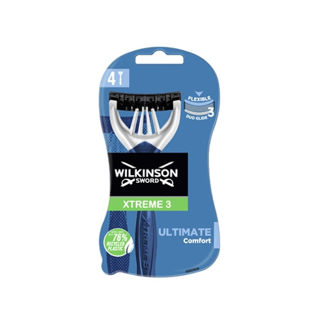 Wilkinson-sword
          
          
        
      
   
    
 Wilkinson Sword Xtreme 3 Ultimate Plus Disposable Razor (4 Pack) - Price