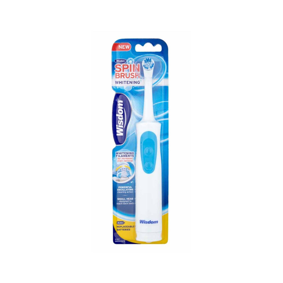 Wisdom
          
          
        
      
   
    
 Wisdom Whitening Spin Brush (Battery Powered Toothbrush) - Price