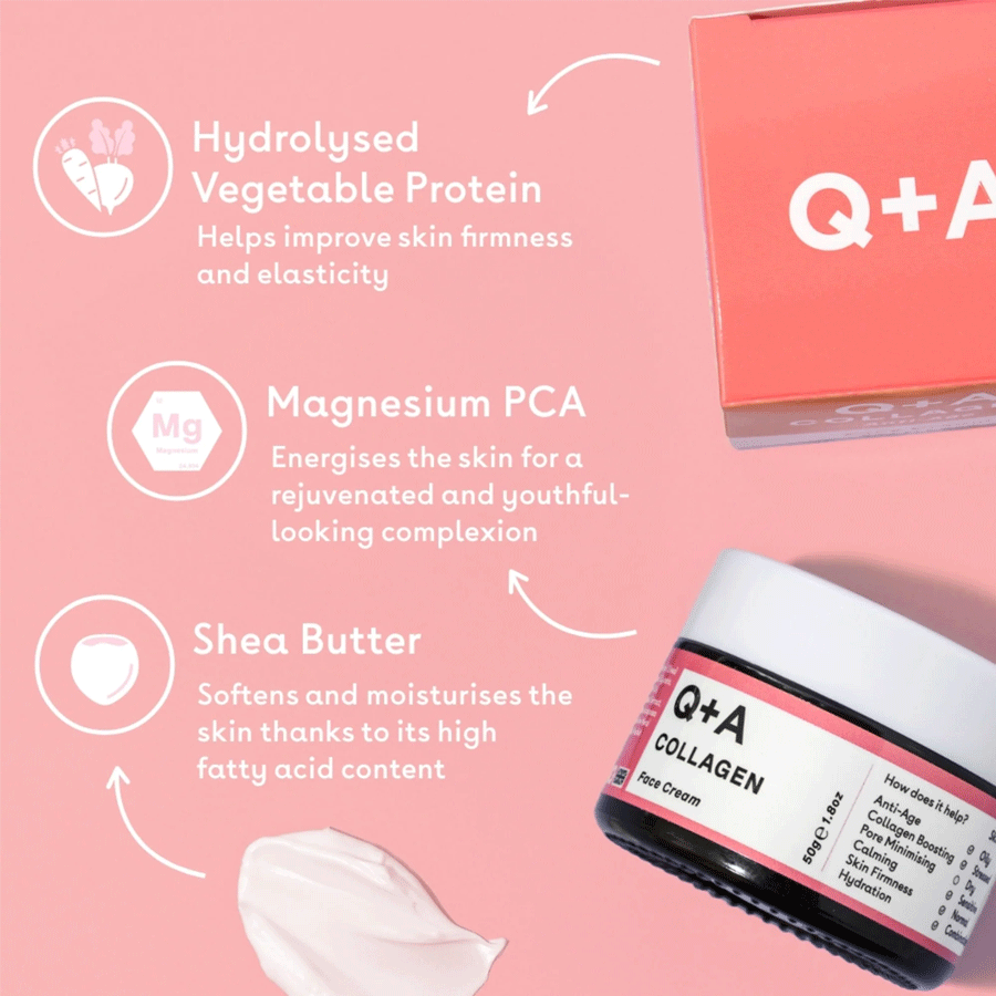 Q+A Collagen Face Cream 50g