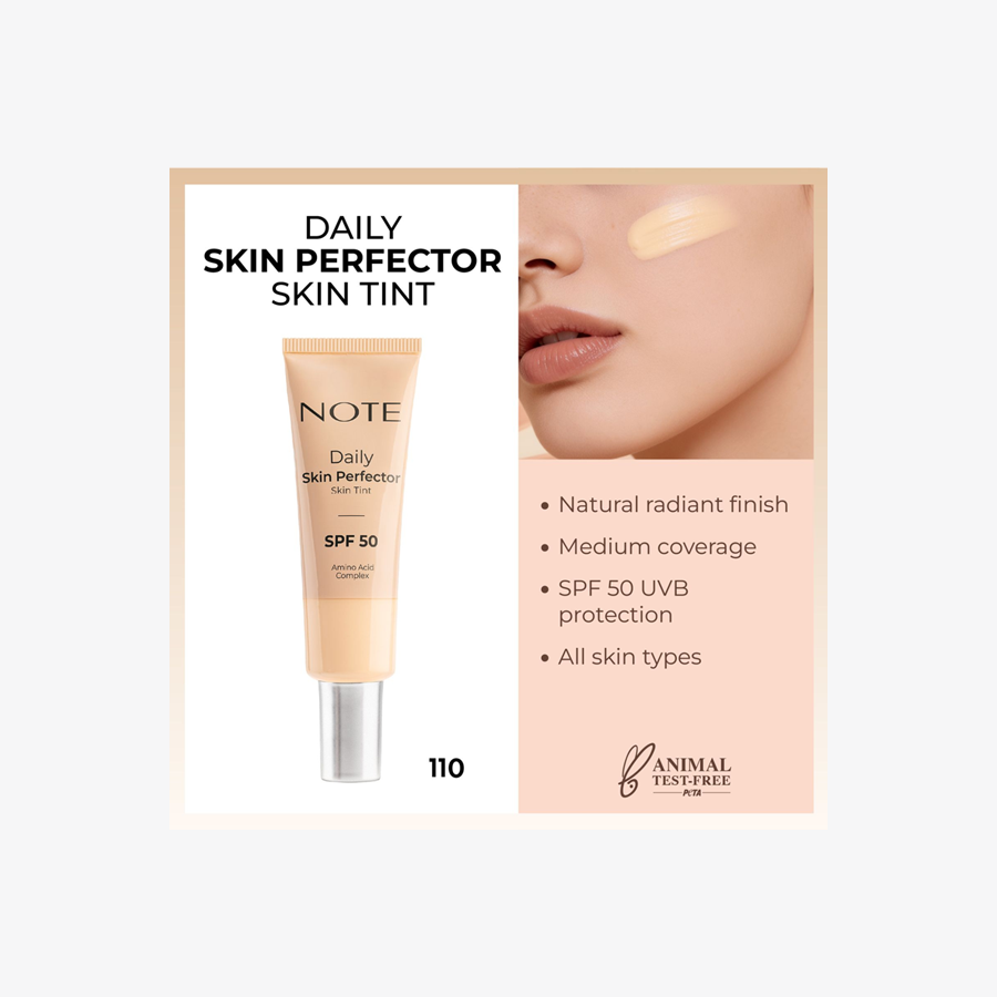 Note Cosmetics Daily Skin Perfector Skin Tint (Various Shades)