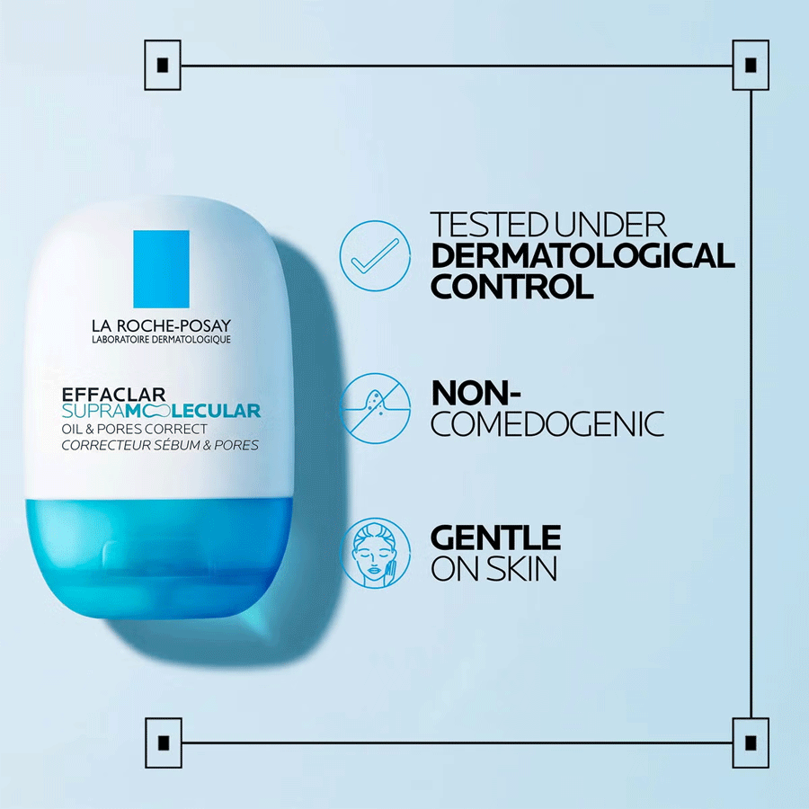 La Roche-Posay Effaclar Supramolecular Face Moisturiser for Oily Skin & Visible Pores with Salicylic Acid & Niacinamide 40ml