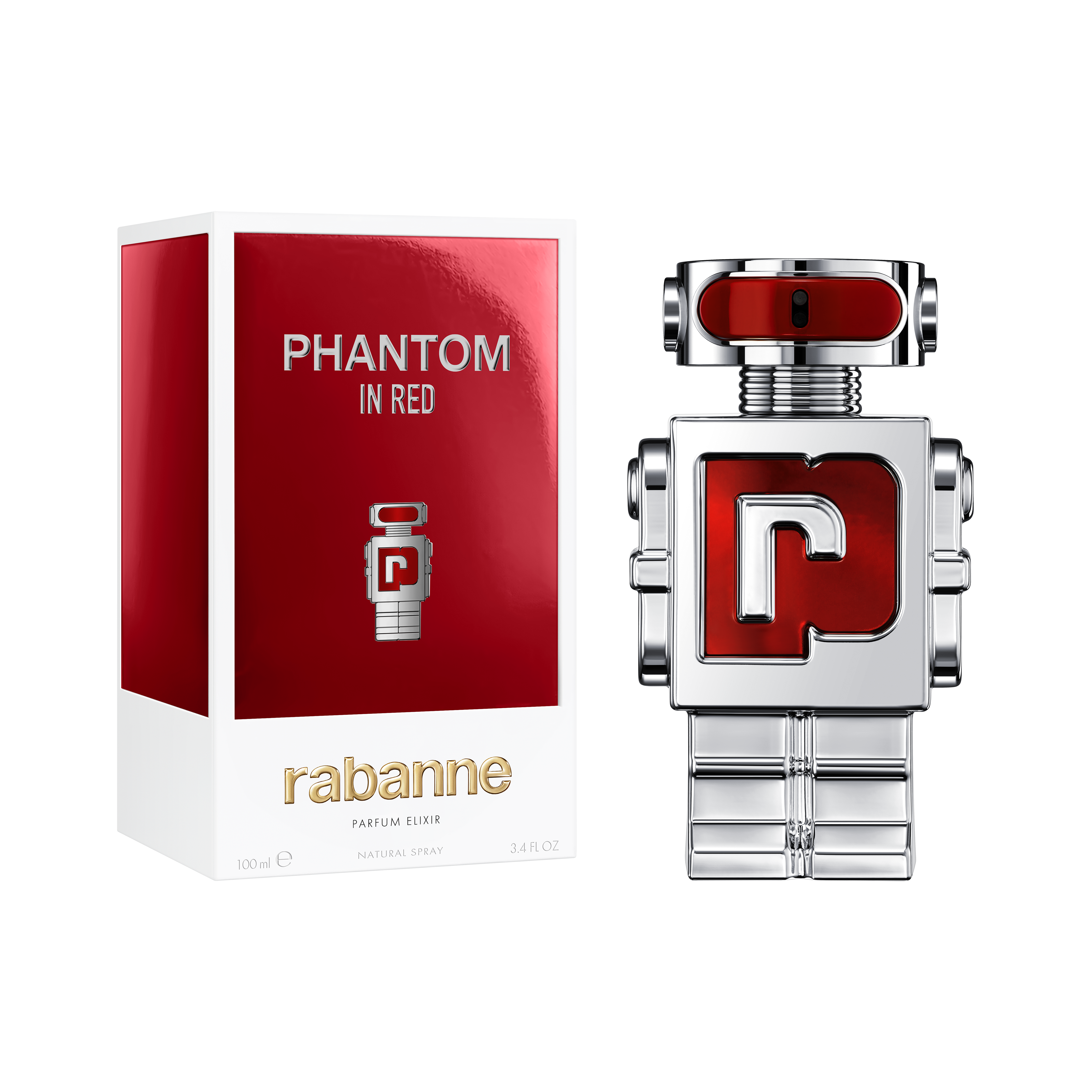 Rabanne Phantom in Red Parfum Elixir (Various Sizes)