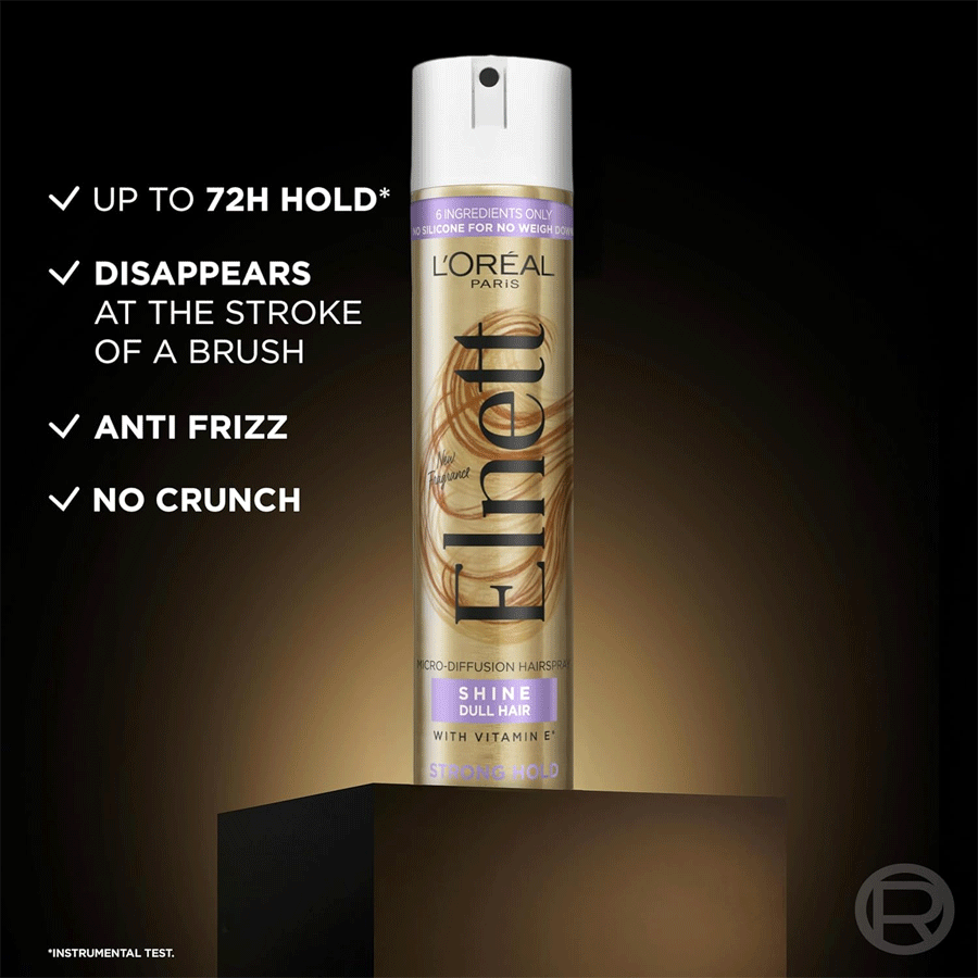 L'Oreal Hairspray By Elnett For Extra Strong Hold & Shine, 400ml
