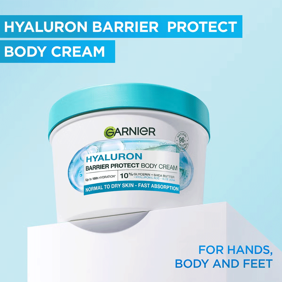 Garnier Hyaluron Barrier Protect Body Cream with Aloe Vera 380ml