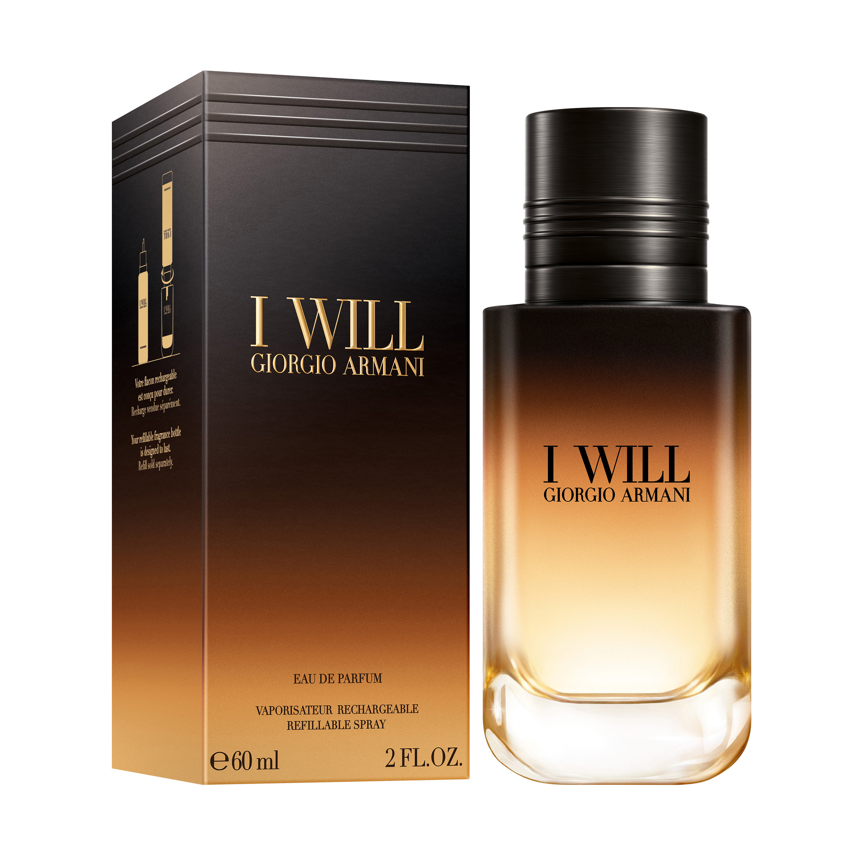 Giorgio Armani I WILL Eau De Parfum Refillable Spray (Various Sizes)