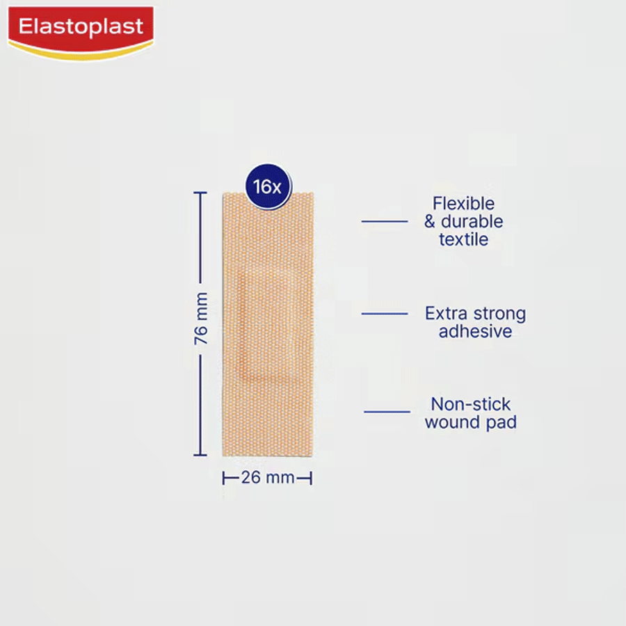 Elastoplast Extra Tough Waterproof Plasters (16 Pack)