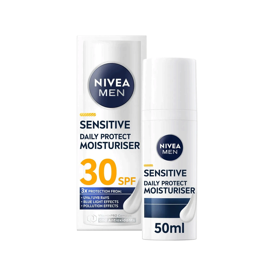 NIVEA MEN Sensitive Moisturiser SPF30 50ml