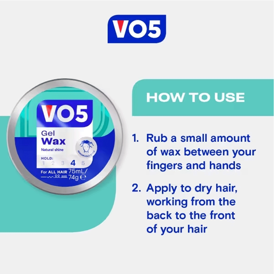 VO5 Extra Hold Gel Wax 75ml