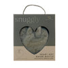 Snuggly Heart Hot Water Bottle Grey