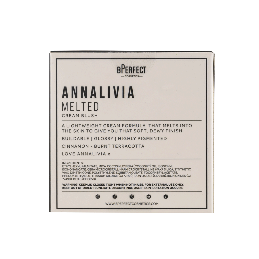 BPerfect Cosmetics x Annalivia - Melted Cream Blush Cinnamon