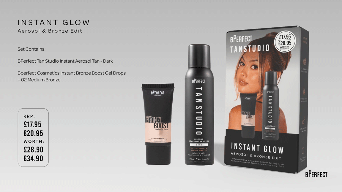 BPerfect Cosmetics Tan Studio Instant Glow Set